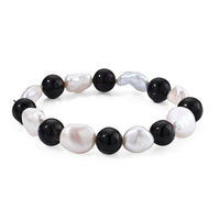 Yooperlite 75.00 ctw Beaded Stretch Bracelet