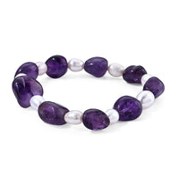 Rhodochrosite 120.00 ctw Beaded Stretch Bracelet