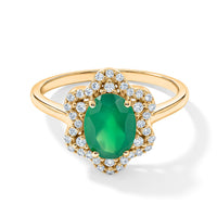Kagem Zambian Emerald and Simulated Diamond 1.18 ctw Ring in Sterling Silver (Size 8.0)