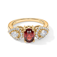 Larimar and Simulated Diamond 0.74 ctw Ring in 14K Rose Gold Over Sterling Silver (Size 6.0)