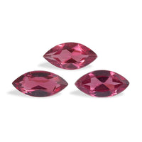 Orissa Rose Garnet Set of 3 (Mrq 7x3.5 mm) 1.16 ctw
