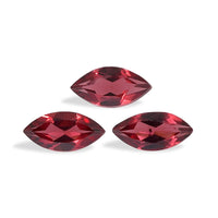 AA Orissa Rose Garnet Set of 3 (Mrq 7x3.5 mm) 1.25 ctw