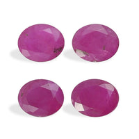 Raipur Ruby Set of 4 (Ovl 5x4 mm) 1.86 ctw