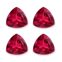 Lab Created Ruby Set of 4 (Tril 5 mm) 2.20 ctw