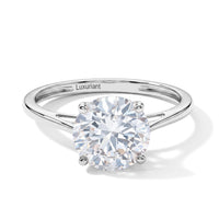 SGL Certified 10K White Gold Luxuriant Lab Grown Diamond (E-F, VS) Ring (Size 10.0) 3.00 ctw