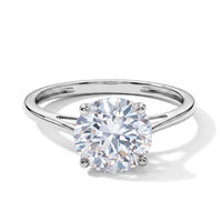 SGL Certified 10K White Gold Luxuriant Lab Grown Diamond (E-F, VS) Ring (Size 10.0) 3.00 ctw