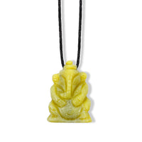 Jade  1.5 Carved Genish Necklace in Silvertone 16-19 Inches (109.00 ctw)