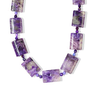 EverTrue Chaorite 275.00 ctw Round and Cushion Beaded Necklace (18 Inches) in Stainless Steel