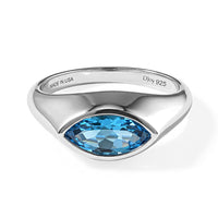 D''Joy Premium Swiss Blue Topaz Solitaire Ring in Rhodium Over Sterling Silver (Size 10.0) 2.15 ctw