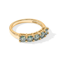 D''Joy Green Moissanite 1.50 ctw Ring in 18K Yellow Gold Over Sterling Silver (Size 10.0)
