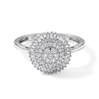 Luxoro 10K White Gold Diamond (G-H, I1) Ring (Size 10.0) 0.50 ctw