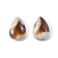 Peanut Wood Jasper Set of 2 (Pear 10x7 mm) 2.79 ctw