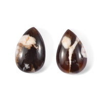 Peanut Wood Jasper Set of 2 (Pear 12x8 mm) 4.77 ctw