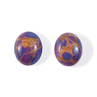 Purple Turquoise Set of 2 (Ovl 6x5 mm) 1.07 ctw