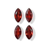 AA Red Garnet Set of 4 (Mrq 6x3 mm) 1.03 ctw
