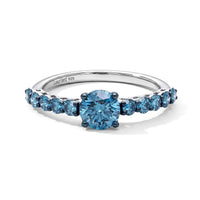 D''Joy Green Moissanite and Multi Gemstone 2.80 ctw Ring in Rhodium Over Sterling Silver (Size 8.0)