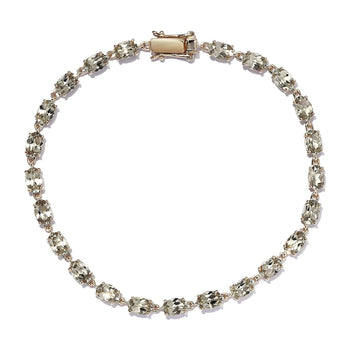 LUXORO 14K Yellow Gold AAA Turkizite Tennis Bracelet (8.00 In) 5 Grams 11.20 ctw - Product card gallery slide 1 (10178529886521)