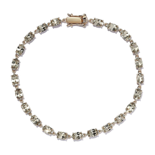 LUXORO 14K Yellow Gold AAA Turkizite Tennis Bracelet (8.00 In) 5 Grams 11.20 ctw - Product card gallery slide 1 (10178529886521)