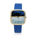 STRADA Japanese Movement 3D Simulated Lapis Dial Watch in Blue Faux Leather Strap (35.80mm) - Sticky add to cart bar