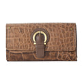 "UNION CODE -RFID Protected 100% Genuine Leather Women's Wallet SIZE: 7.5(L)x4.5(W) inches COLOR:DarkBrown" - Sticky add to cart bar