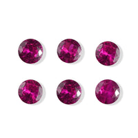 Lab Created Ruby Set of 6 (Rnd 6 mm) 5.34 ctw