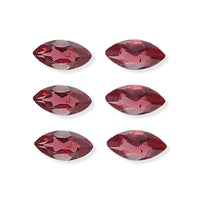 Orissa Rose Garnet Set of 6 (Mrq 5x2.5 mm) 1.05 ctw