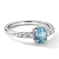 Premium Cambodian Blue Zircon, Luxuriant Lab Grown Diamond (E-F, VS) (0.25 cts) Ring in Rhodium Over Sterling Silver (Size 10.0) 1.50 ctw