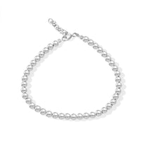 D''Joy Beaded Bracelet in Sterling Silver (7-8.25In) 5.85 Grams