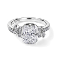 Bond Collection IGI Certified 10K White Gold Luxuriant Lab Grown Diamond (E-F, VS) Ring (Size 10.0) (4.40 g) 3.20 ctw