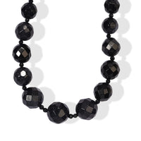EverTrue Blue Sandstone 410.00 ctw Beaded Necklace in Platinum Bond 20 Inches