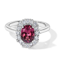 D''Joy Premium Usambara Color Change Garnet, Moissanite Ring in Rhodium Over Sterling Silver (Size 10.0) 2.10 ctw