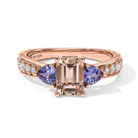 D''Joy Premium Marropino Morganite and Multi Gemstone 1.75 ctw Ring in 18K Vermeil Rose Gold Over Sterling Silver (Size 10.0)