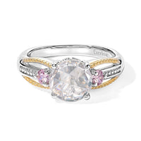 EverTrue Simulated White and Orchid Diamond Ring in Platinum Bond (Size 10.0) 3.50 ctw