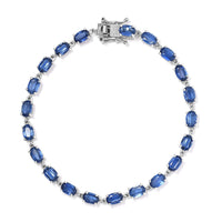 Himalayan Kyanite Tennis Bracelet in Platinum Over Sterling Silver (6.50 In) 11.60 ctw