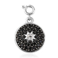 KARIS Mozambique Garnet and Natural Thai Black Spinel Star Charm in Platinum Bond 1.15 ctw - Sticky add to cart bar