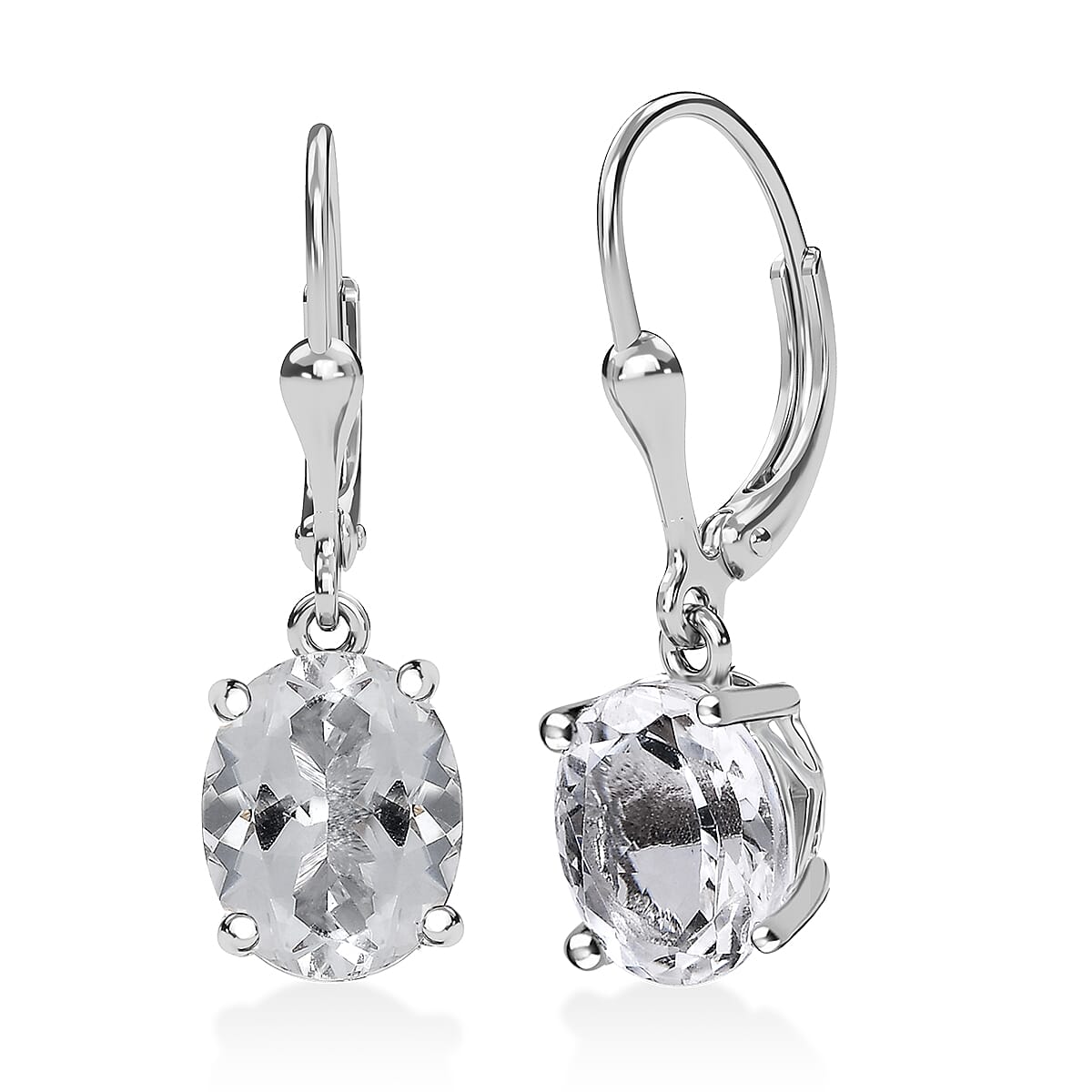 J Francis Embellished with Crystal by Swarovski Earrings in Platinum Over Sterling Silver
