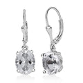J Francis Embellished with Crystal by Swarovski Earrings in Platinum Over Sterling Silver - Sticky add to cart bar