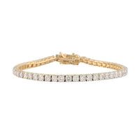 NY Closeout 14K White Gold Diamond G-H I1 Tennis Bracelet (8.00 In) 12.10 Grams 5.00 ctw