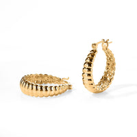 EverTrue Full Hoop Earring in 18K YG Plated