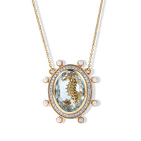 GP Skyblue Topaz and Multi Gemstone 11.00 ctw Necklace (18-20 Inches) in 18K Vermeil Yellow Gold Over Sterling Silver
