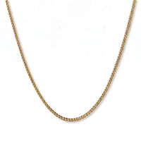 Doorbuster Triple Spiga Chain Necklace in 18K Yellow Gold 2.30 Grams 20 Inches