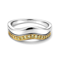 D''Joy Natural Yellow Diamond I3 0.20 ctw Ring in 18K Vermeil Yellow Gold Over Sterling Silver (Size 8.0)