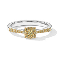 D''Joy Natural Yellow Diamond I3 0.25 ctw Ring in 18K Vermeil Yellow Gold Over Sterling Silver (Size 6.0)