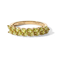 D''Joy Premium Green Sphene 1.50 ctw Ring in 18K Vermeil Yellow Gold Over Sterling Silver (Size 9.0)