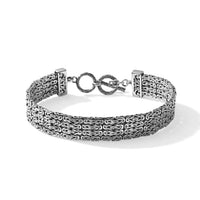 D''Joy Passport to Turkey 4 Row Byzantine Bracelet in Sterling Silver (8.00 In) 36.40 Grams