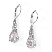 EverTrue Simulated Diamond Solitaire Earrings in Stainless Steel