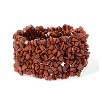 Goldstone 379.30 ctw Chips Stretch Bracelet (6.0-8.0In)