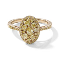 SGL Certified Luxoro Natural Yellow Diamond I1-I2 1.00 ctw Ring in 10K Yellow Gold (Size 8.0)
