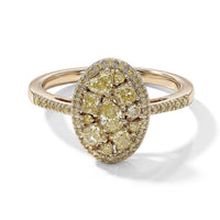 SGL Certified Luxoro Natural Yellow Diamond I1-I2 1.00 ctw Ring in 10K Yellow Gold (Size 8.0)