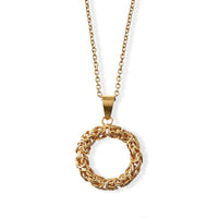 D''Joy Passport to Turkey Byzantine Pendant Without Chain in 22K Yellow Gold Over Sterling Silver 6.60 Grams